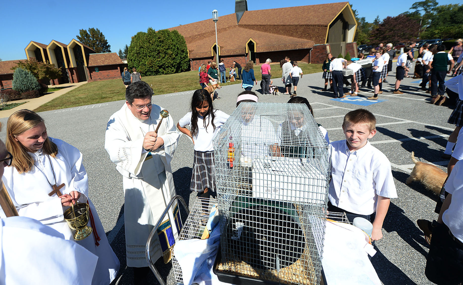 Saint Patrick School Pet Blessing